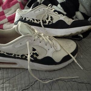 Nike Women's Sneakers with Leopard Print and Black Accents